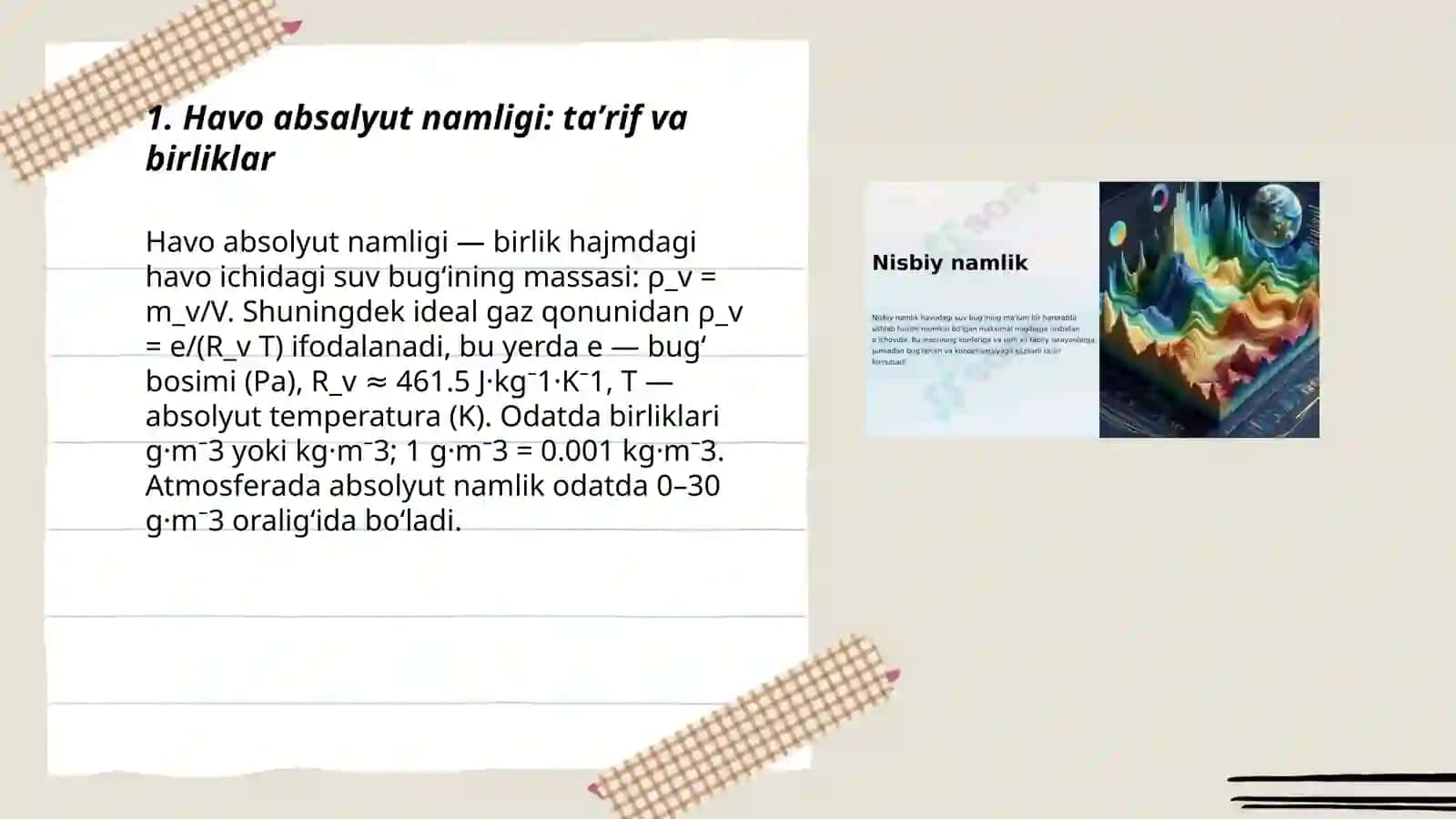 Havo absalyut namligi 3