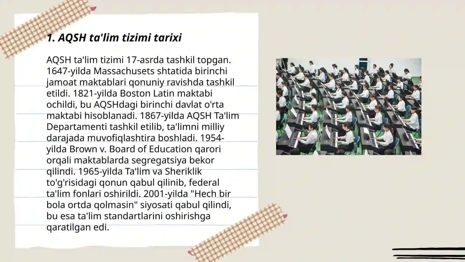 AQSH ta'lim tizimi tarixi 3