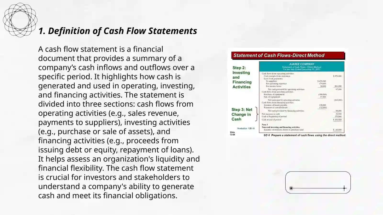 Cash flow statements 3