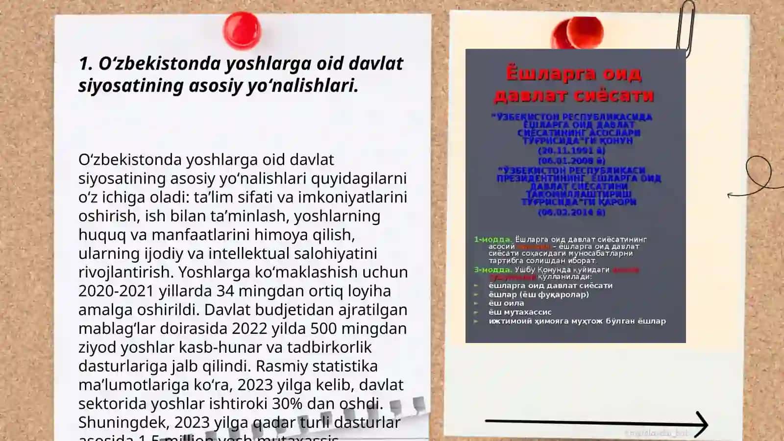 Oʻzbekistonda yoshlarga oid davlat siyosati va uning mazmun mohiyati 3