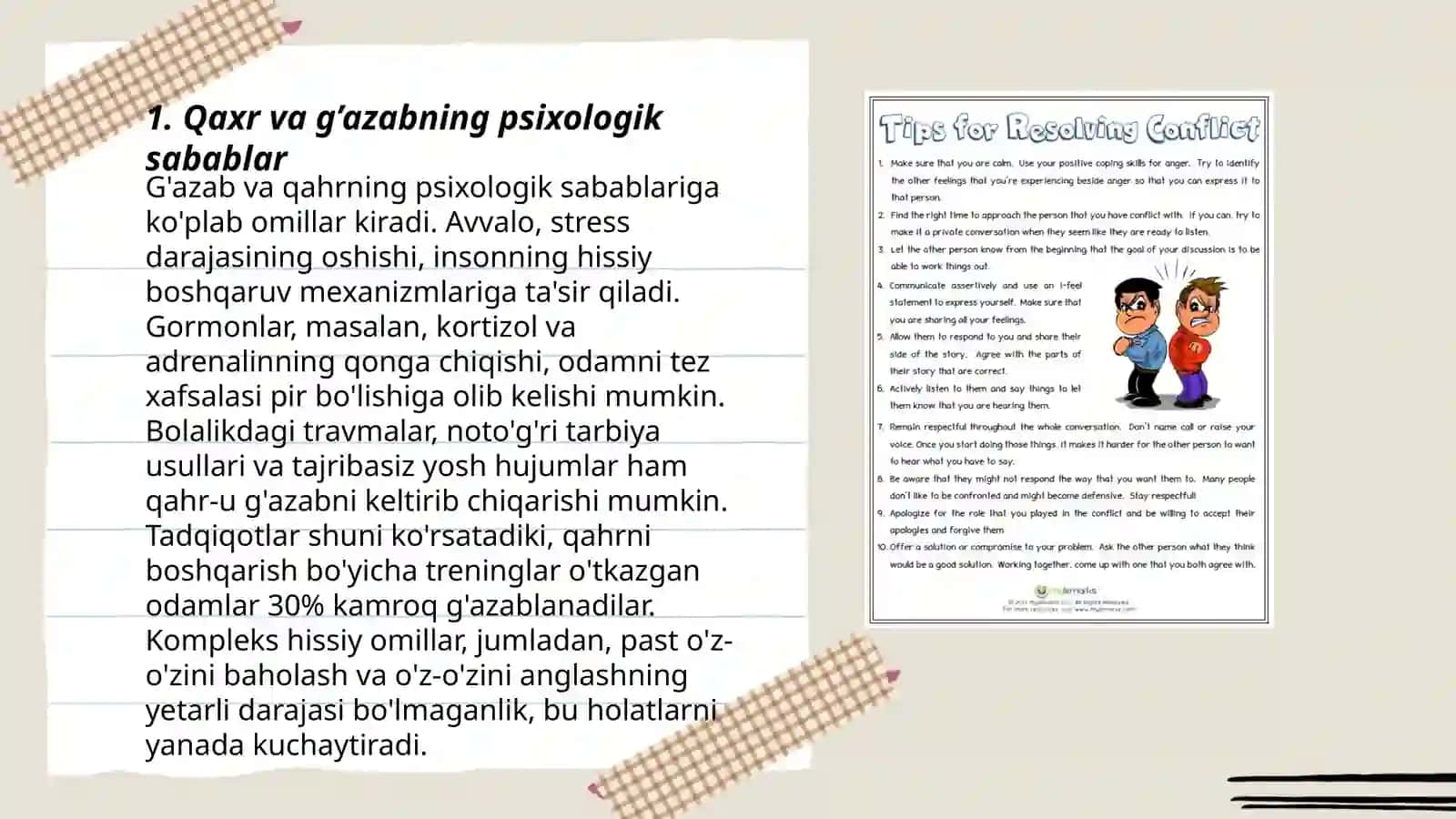 Konfliktli vaziyatda qaxr va g’azab 3