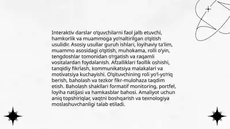 Zamonaviy o‘qitish shakllari va uslublari 3