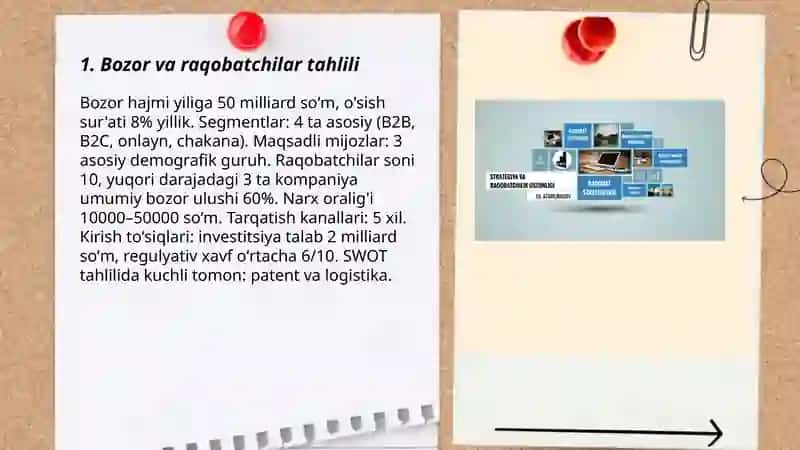 Raqobat strategiyasini ishlab chiqish 3