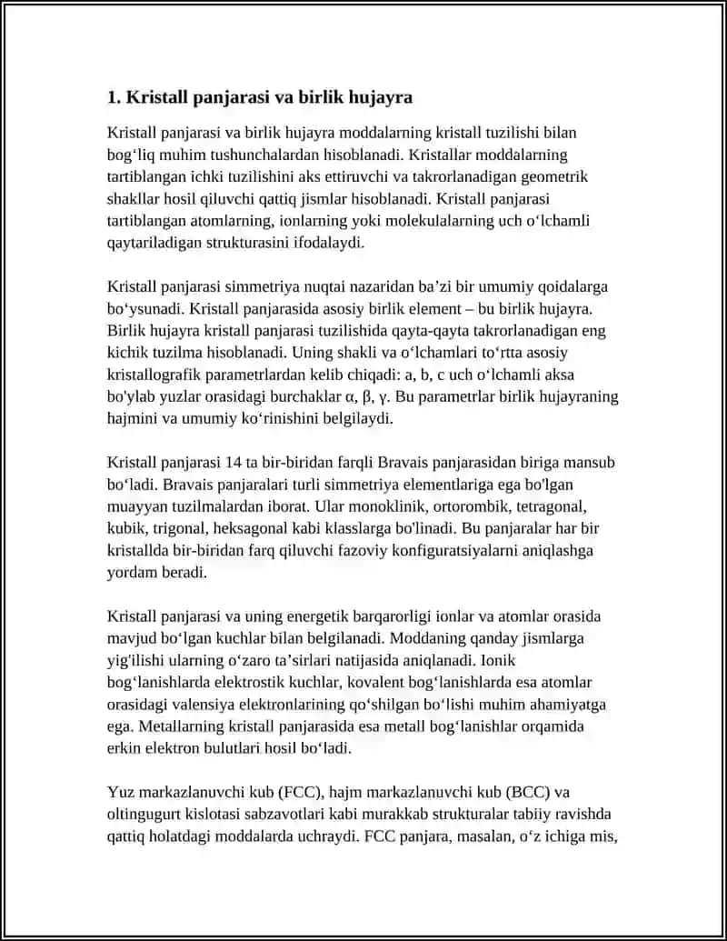 MODDALARNING KRISTALL TUZILISHI 3