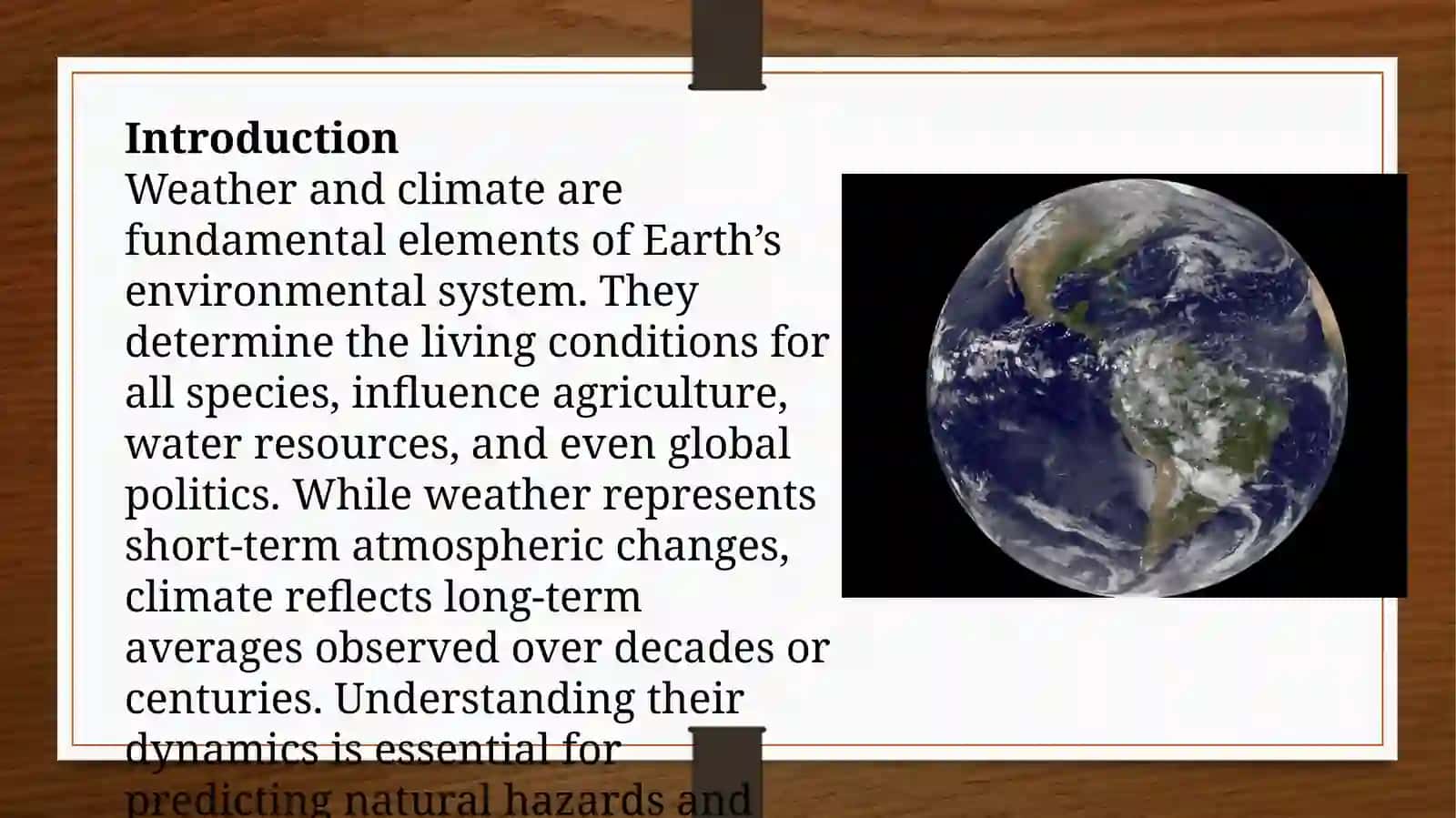 Weather and Climate 3