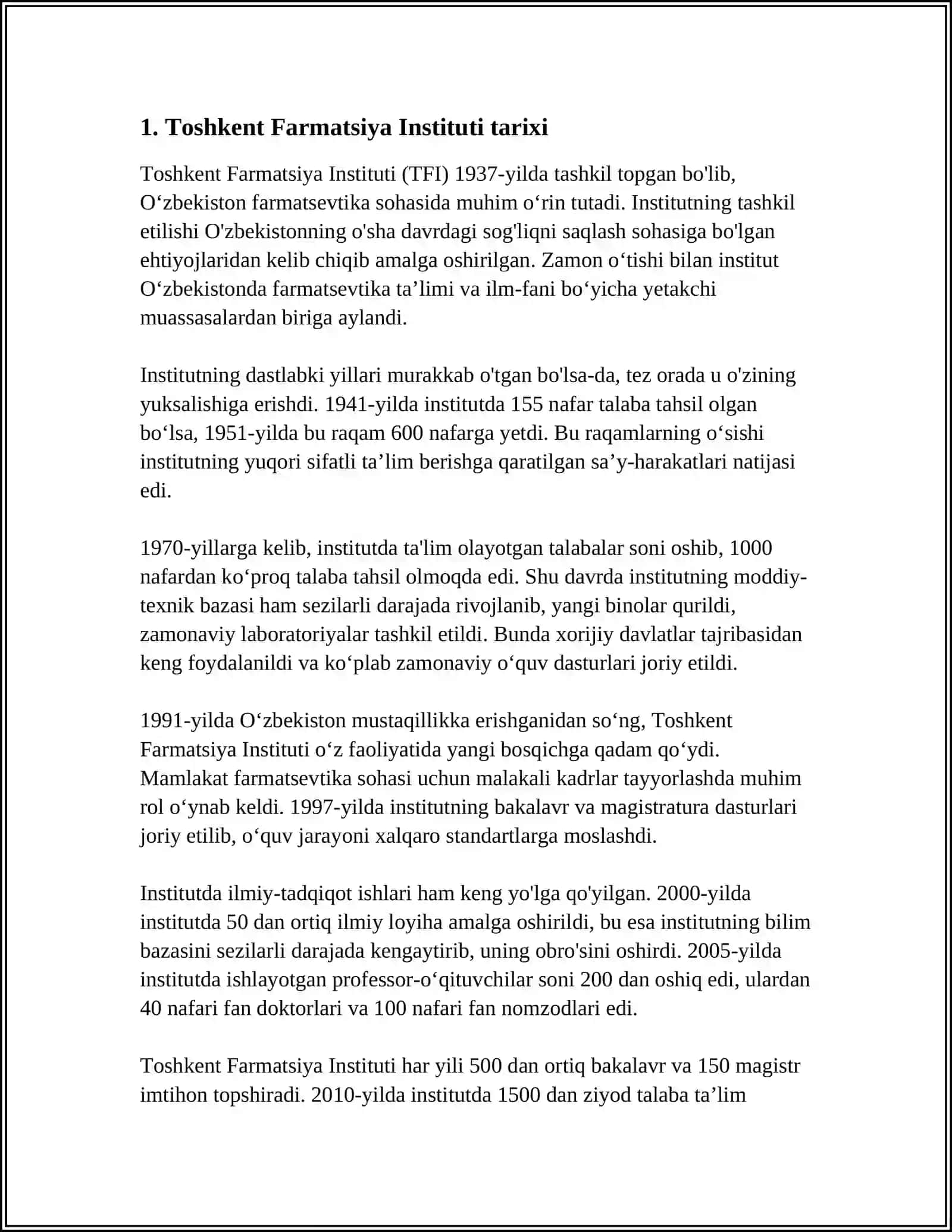 TOSHKEN FARMATSIYA INSITUTI 3