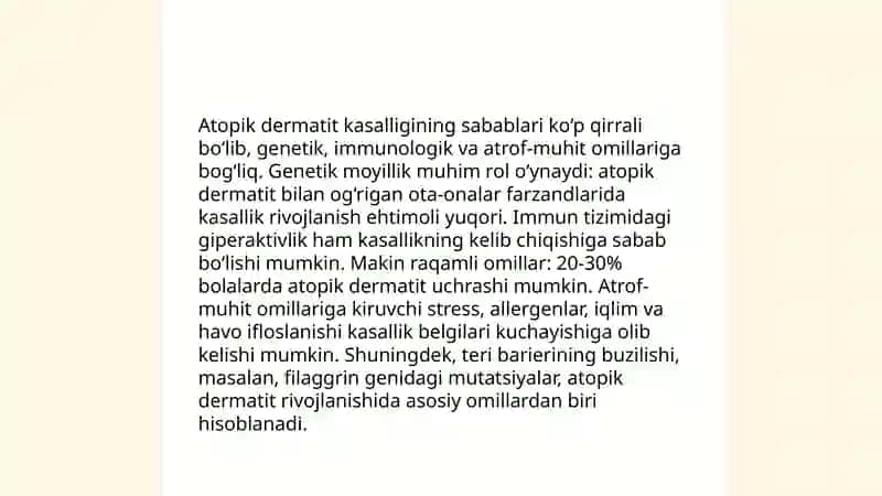 Atopik dermatit kasalligi 3