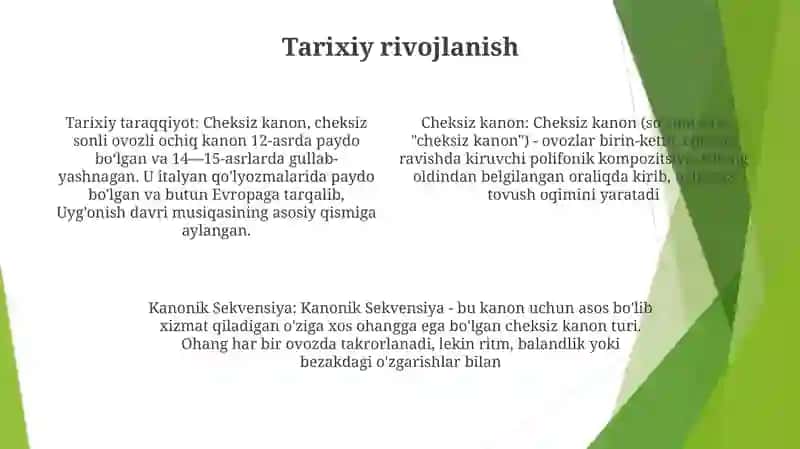 Cheksiz Kanon Va Kanonik Sekvensiya 3