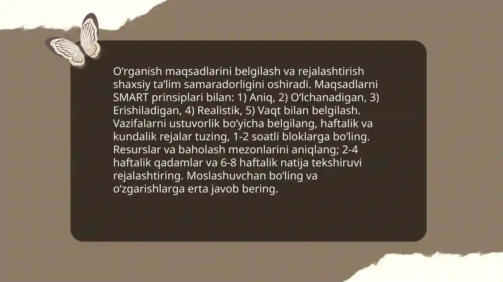 Shaxsning oʻrganish metodlari 3