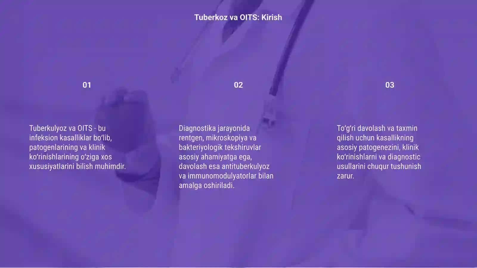 Tuberkulyoz va OITS: patogenizi, klinikasi,diagnostika va davolash 3