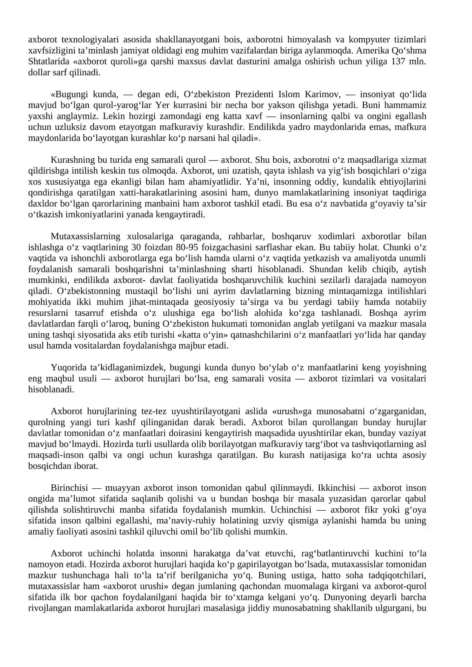 Globallashuv jarayoni va axborot xavfsizligi 3