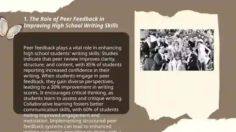 The Role of Peer Feedback in Improving High School Writing Skills 3