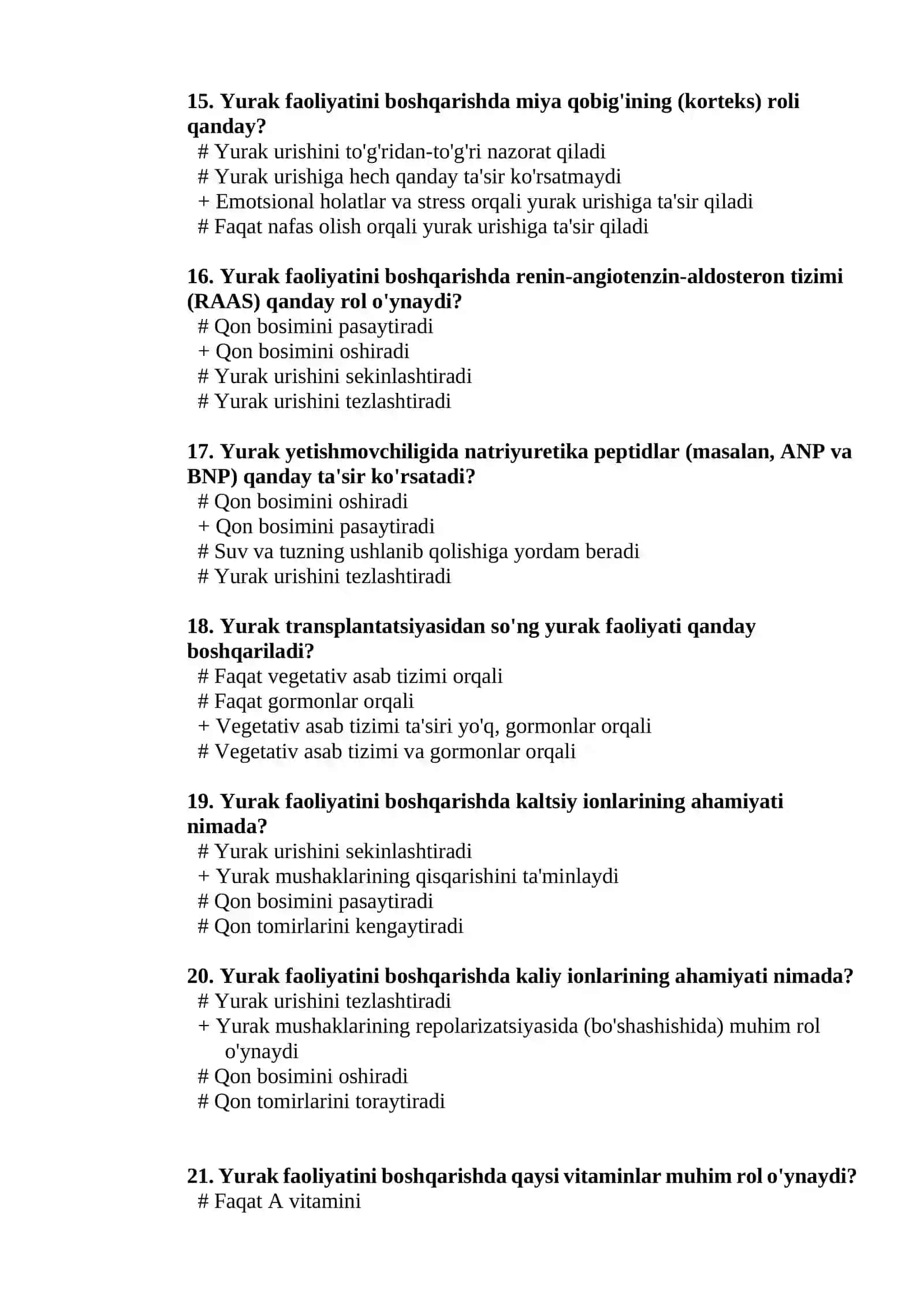 Yurak faoliyatining boshqarilishini o'rganish 3