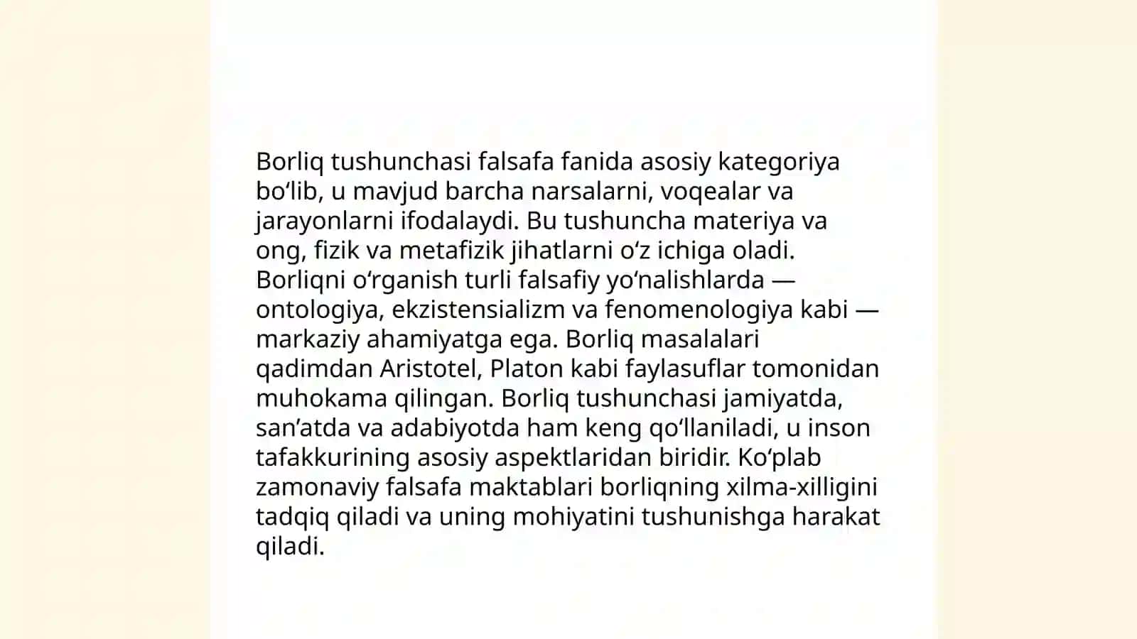 Borliq falsafasi 3