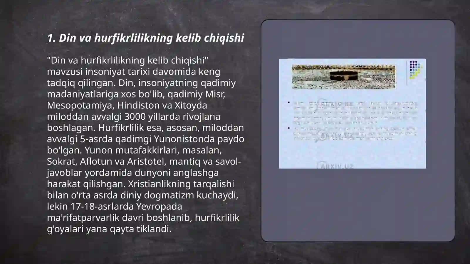 Din va hurfikirlilik 3