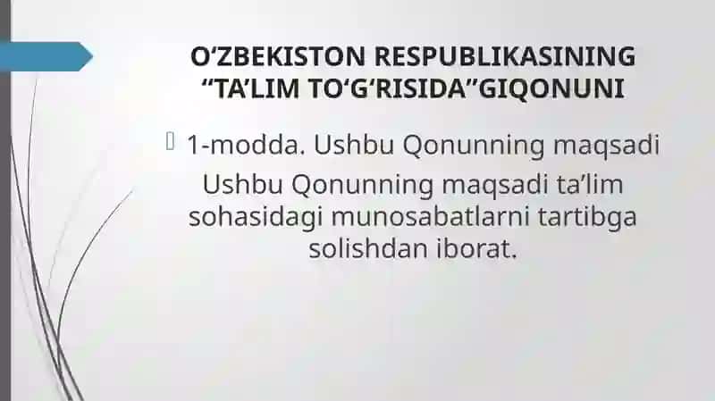 Ta'lim to'g'risida 3