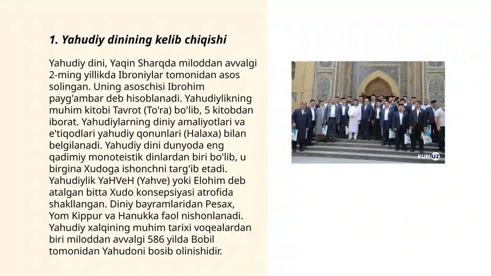 Konfessiyalar. Yahudiy diniy jamoalari 3