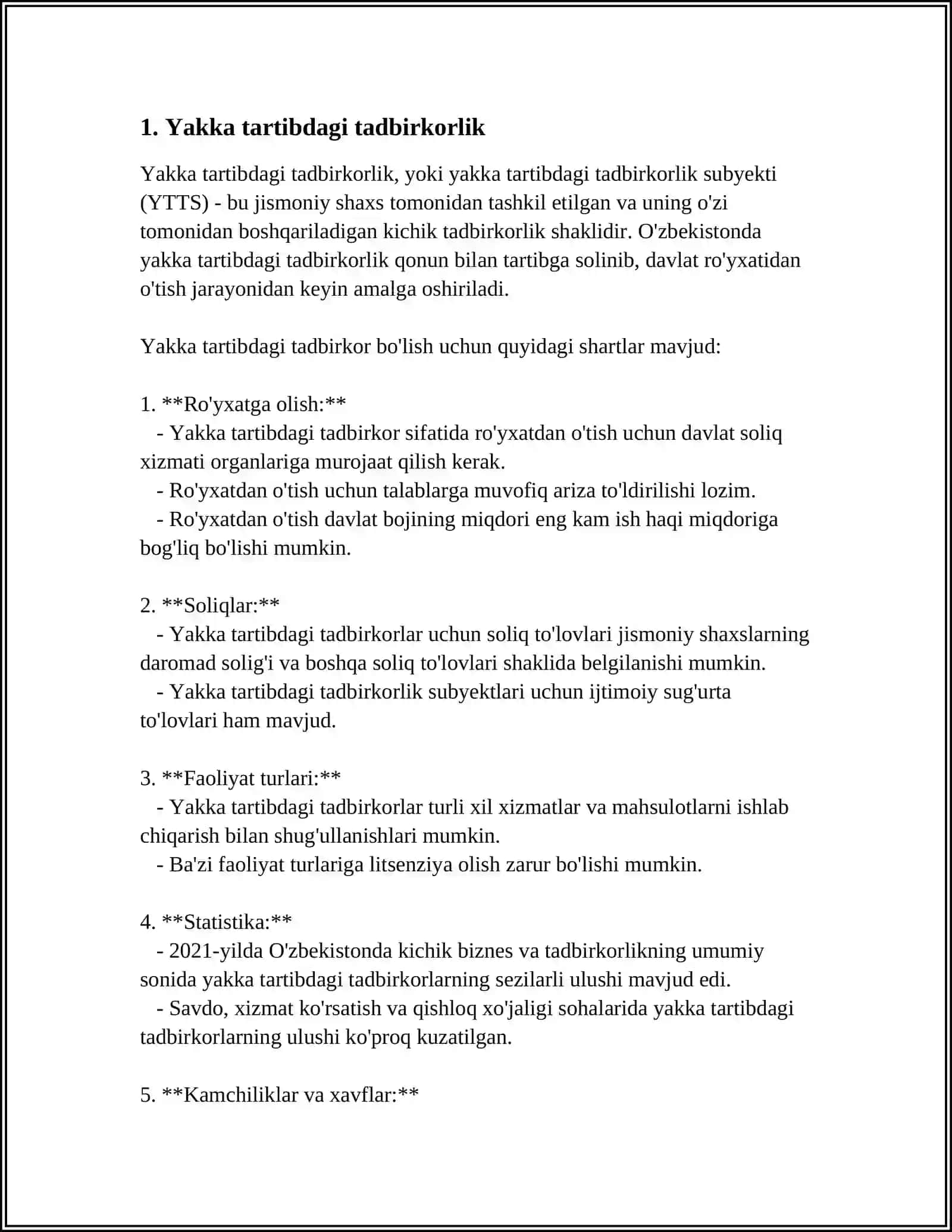 TYPES OF BUSINESS 3