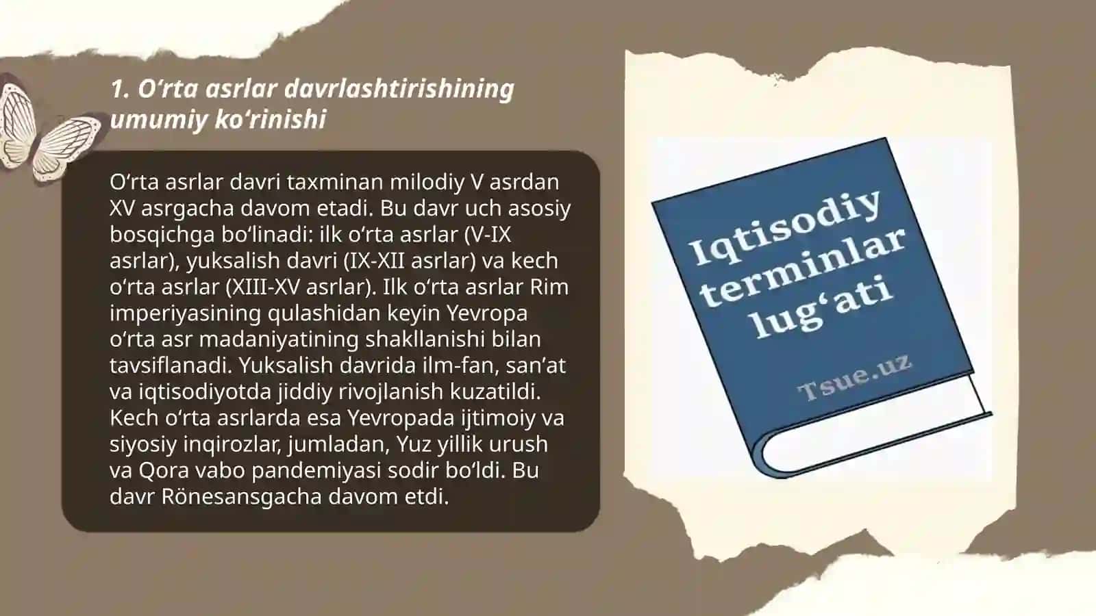 Oʻrta asrlar tarixini davrlashtirish 3