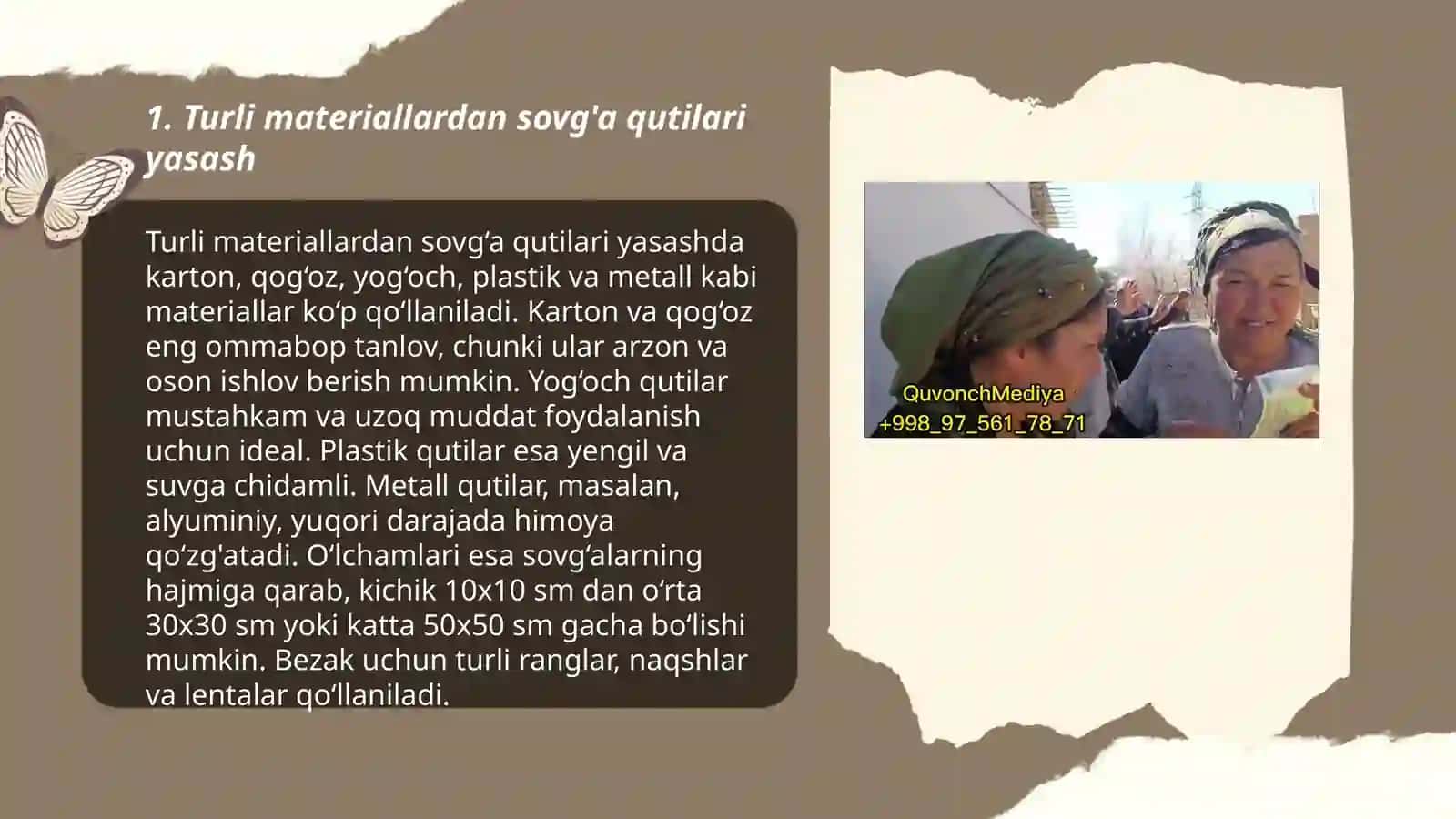 Turli materiallardan bayram sovg'asini tayyorlash 3