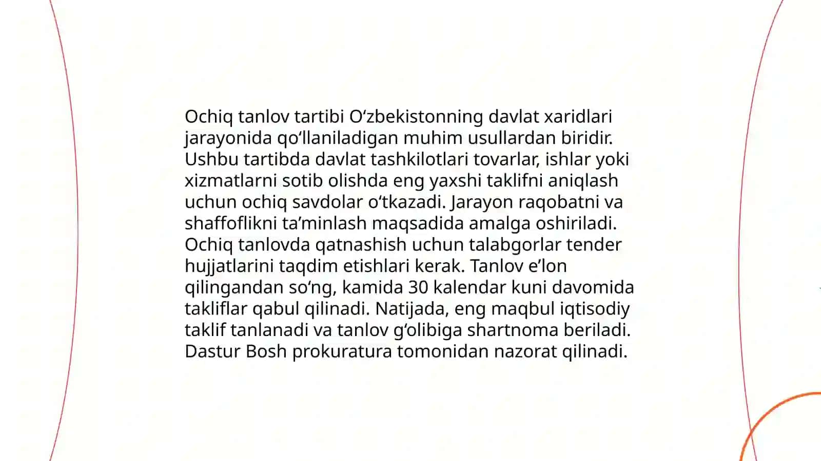 Ochiq tanlov tartibi 3