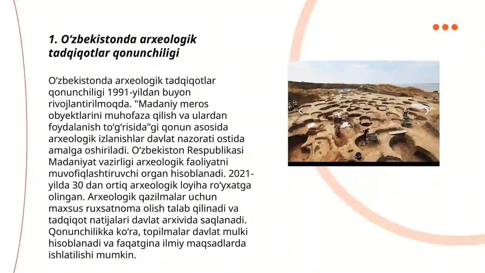 Oʻzbekistonda arxeologiya qonunchiligi 3