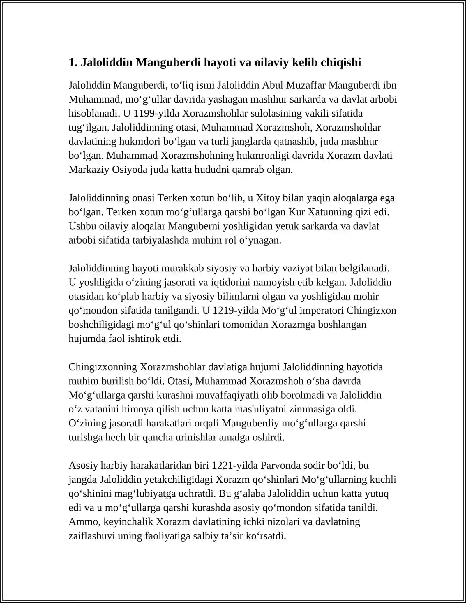 JALOLIDDIN MANGUBERDI-VATAN HIMOYACHISI 3