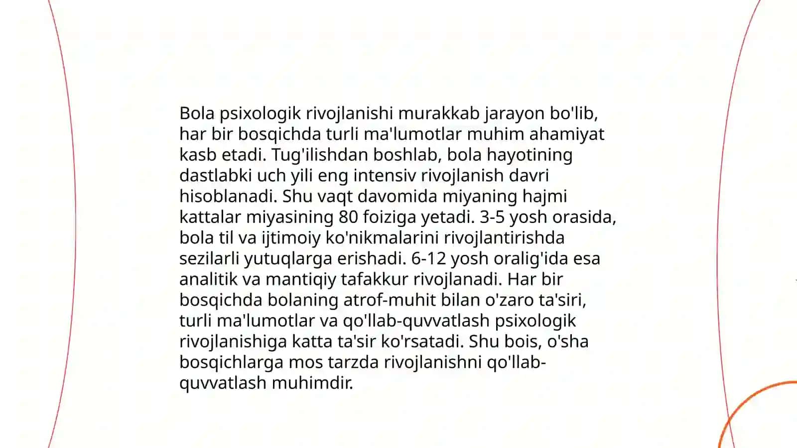 Bola shaxsini rivojlanishi 3