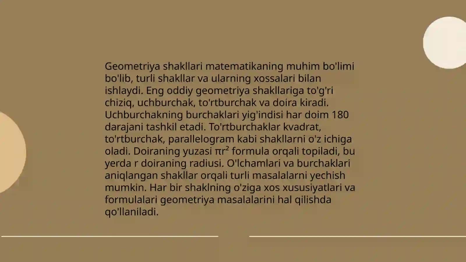 Geometriya shakllari 3