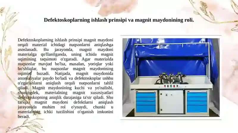 Magnit grafik defektoskoplarni asosiy parametrlari 3