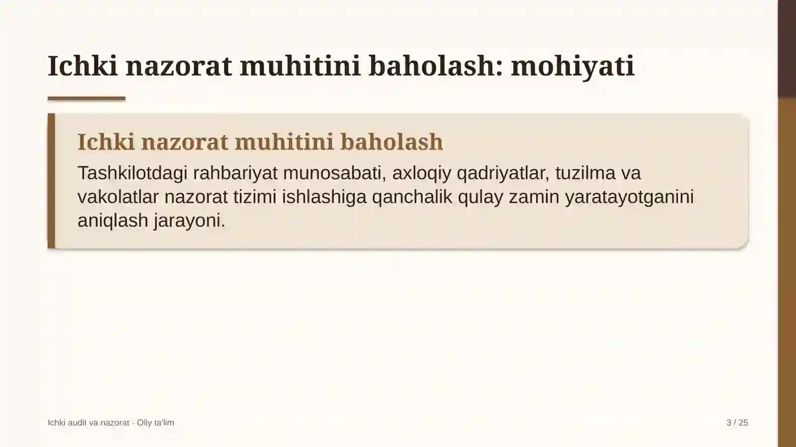 startaplarda ichki nazorat muhitini baholash 4733 3