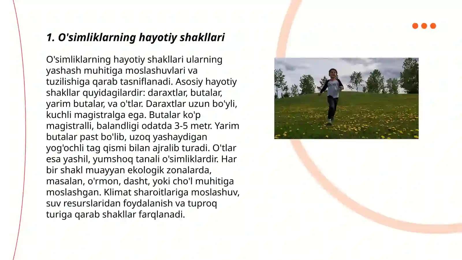 O'simliklarning hayotiy shakllari 3