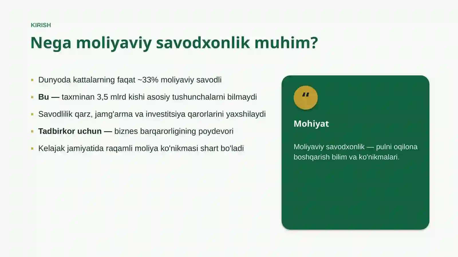 SHAXSIY MOLIYA • #710287 3