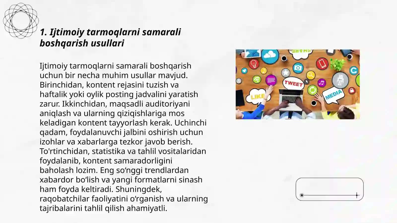 Ijtimoiy tarmoqlarni samarali boshqarish usullari 3