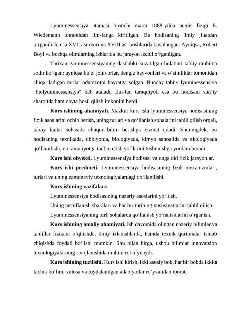 Lyuminessensiya Hodisasi Va Uning Qo‘llanilishi 3