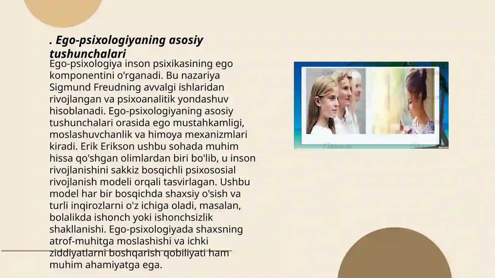 E.Eriksonning ego-psixologiyasi 3