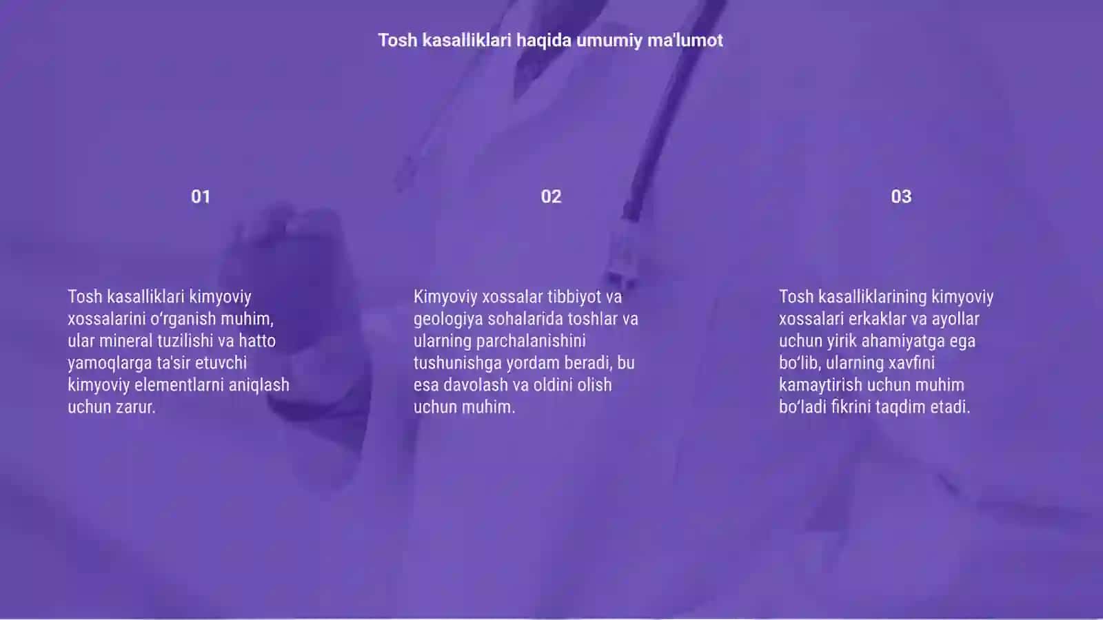 Tosh kasalliklarini kimyoviy xossalari 3