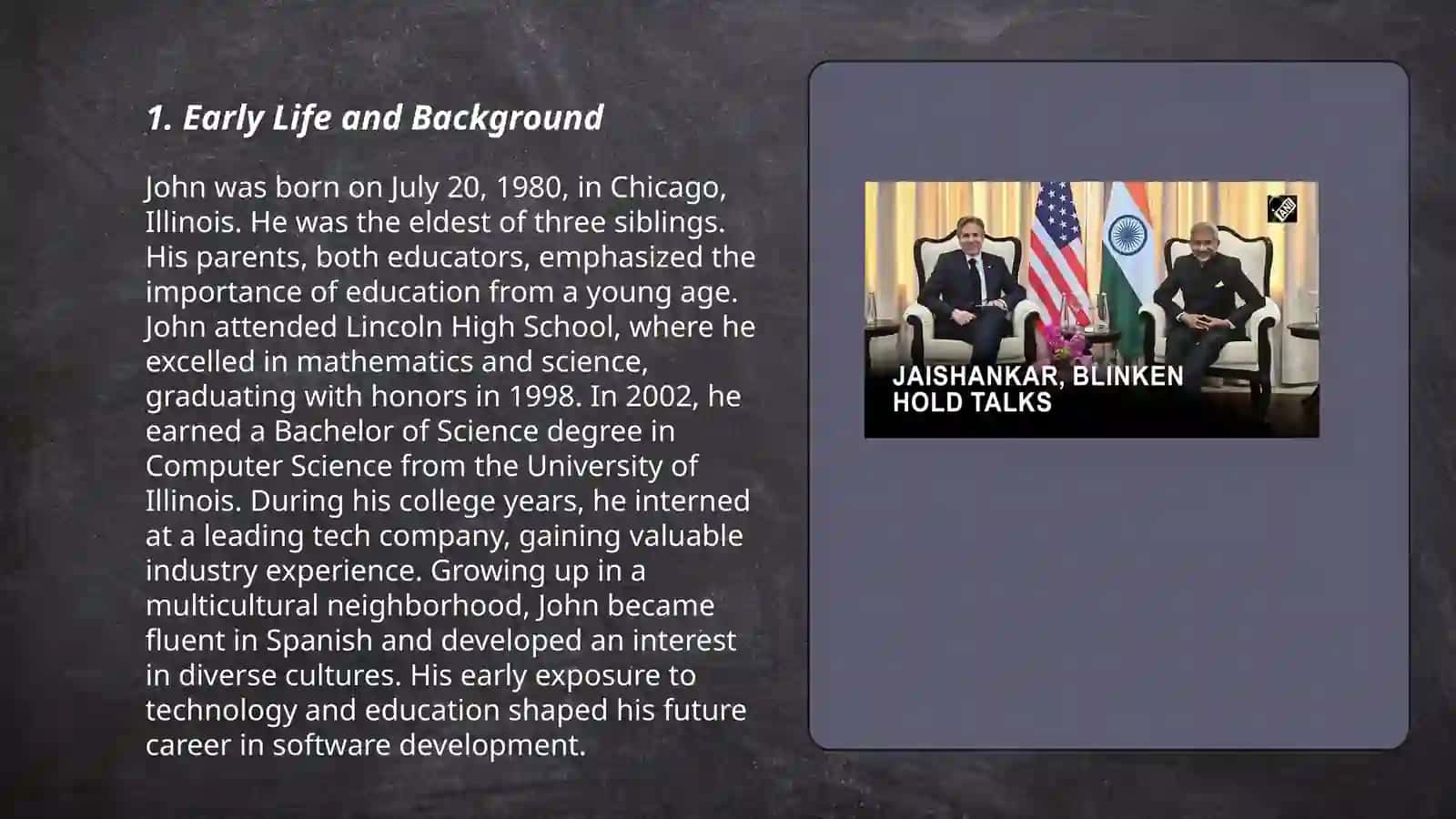 John's Early Life and Background 3