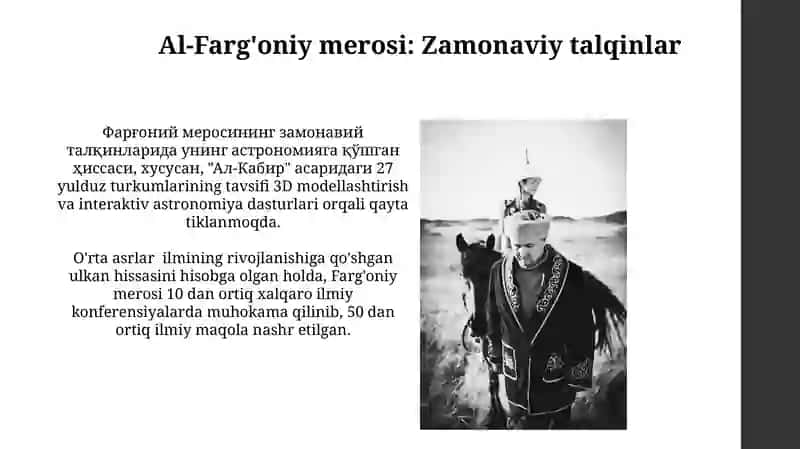 Ahmad al-Farg'oniy vauningmerosi 3