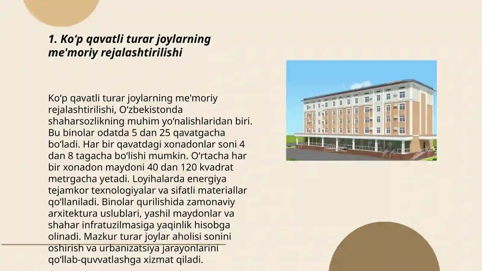 Koʻp qavatli turar joylar 3