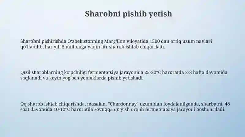 Vino ishlab chiqarish 3