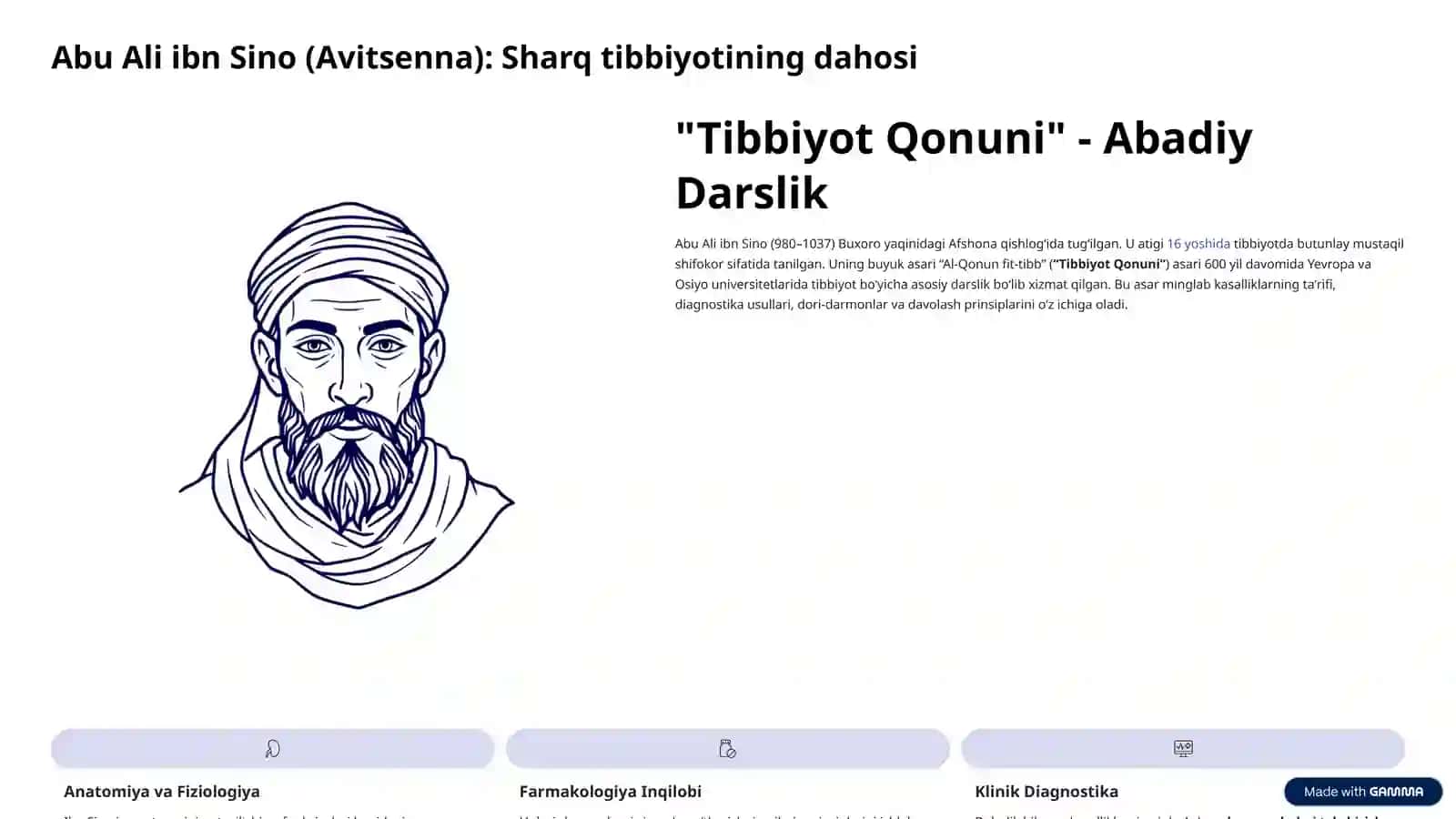 Abu Ali ibn Sino va Al-Roziy hayoti 3