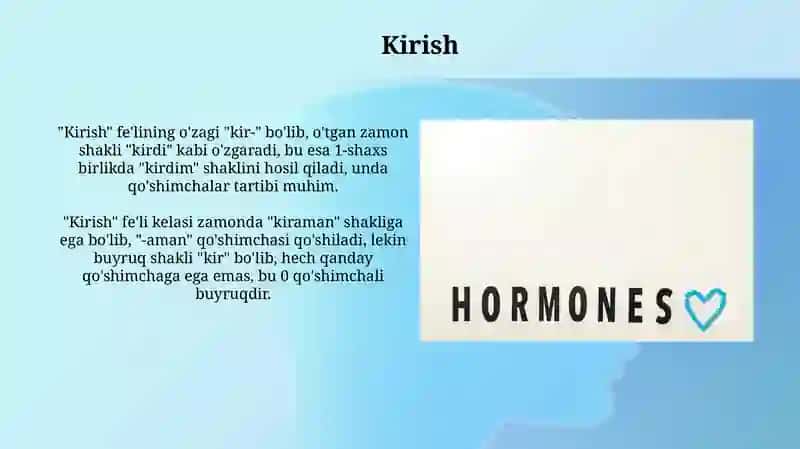 Noregul fe'llarning o'qish va yozish qoidalari 3