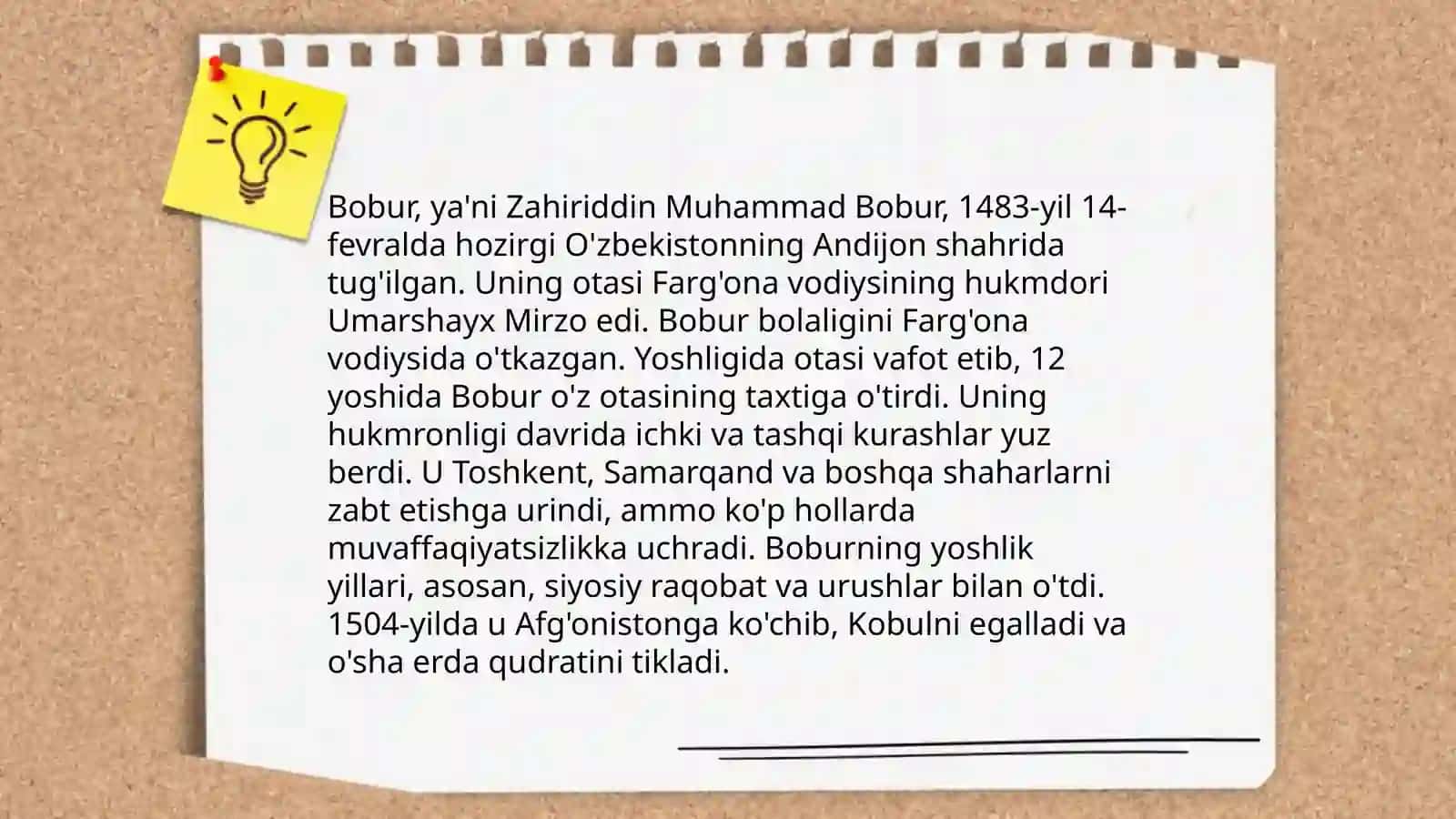 Bobur hayoti va ijodi 3