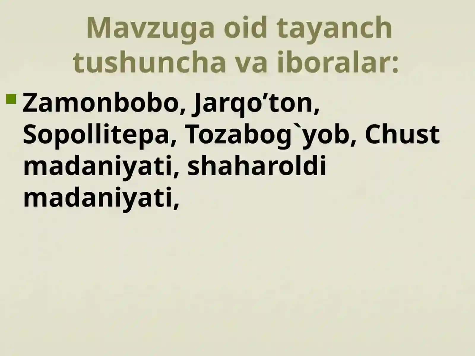 O'RTA OSIYO BRONZA DAVRIDA 3