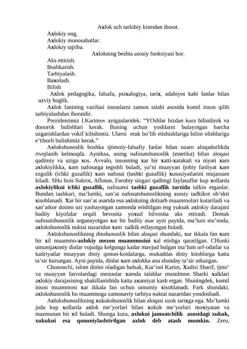 Axloqiy qadriyatlar falsafasi 3