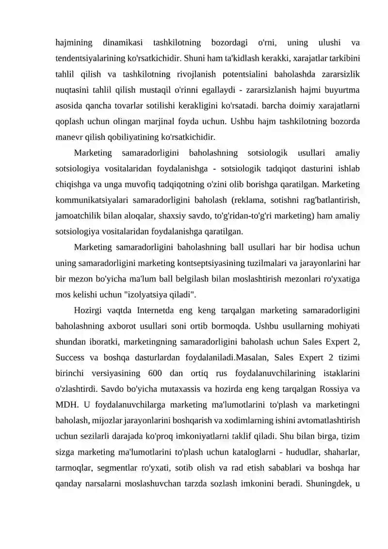 Marketing byudjetini aniqlash usullari 3
