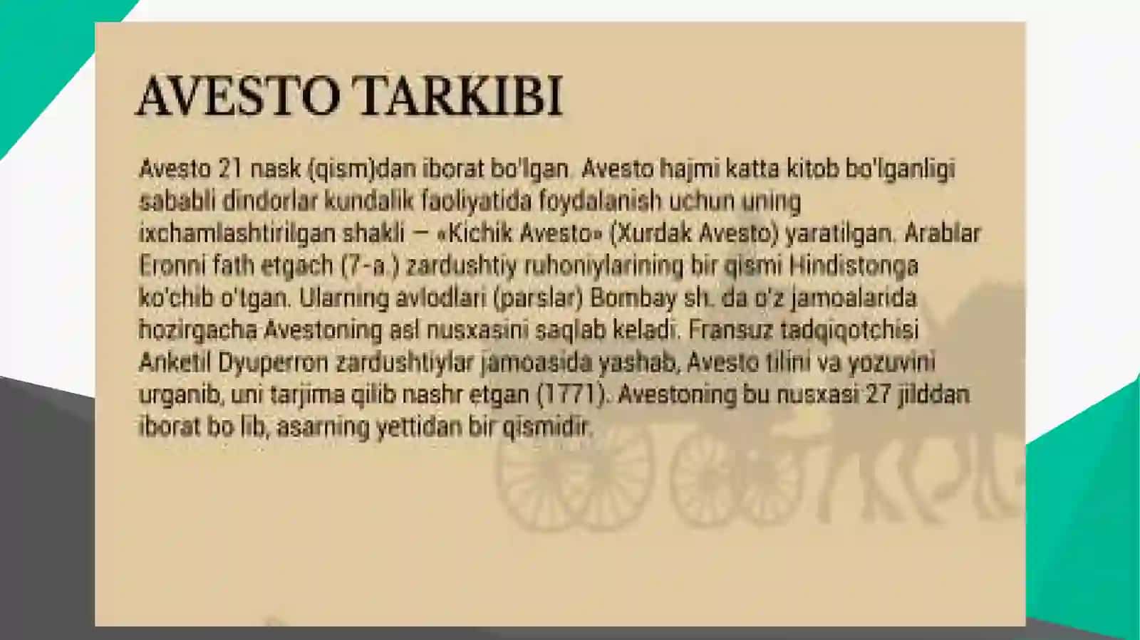 ZARDUSHTIYLIK E'TIQODI 3