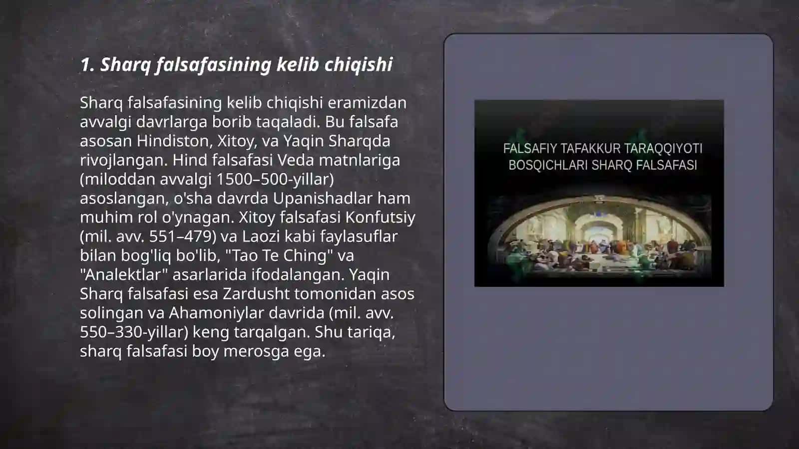 Sharq falsafasi 3
