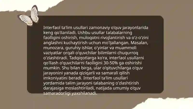 Interfaol ta'lim usullari 3